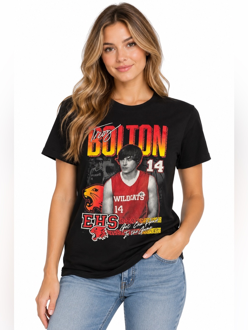 Troy Bolton EHS High School Musical Basketball Shirt Medium